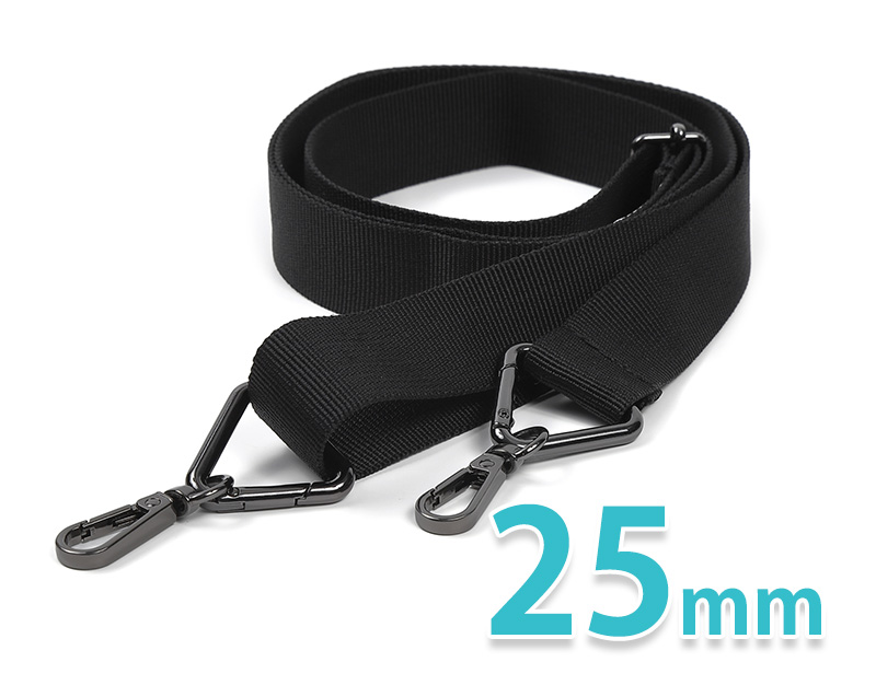 VivaSmile ショルダーベルト 金具（ガンメタ）開閉式25mm